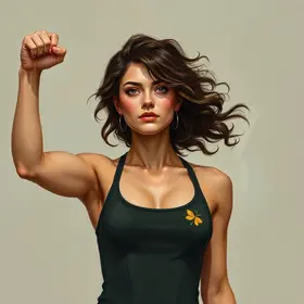 retratar uma mulher em poder