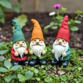 anões de jardim biodegradáveis