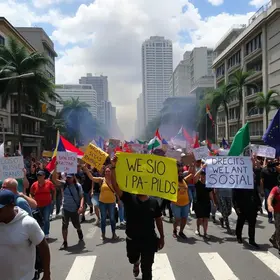 manifestações na Grande São Paulo