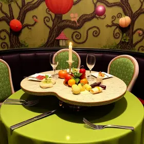 experiência gastronômica imersiva Alice no País das Maravilhas