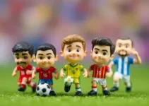 mini bonecos imaginários do futebol