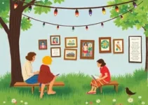 exposições e saraus