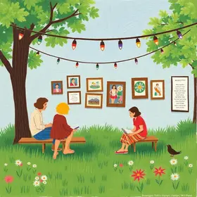 exposições e saraus