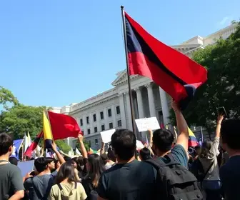 ato estudantil pela democracia